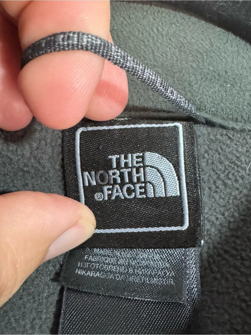The North Face Apex Blue Soft Shell Jacket Full Zip Fleece Lined LG